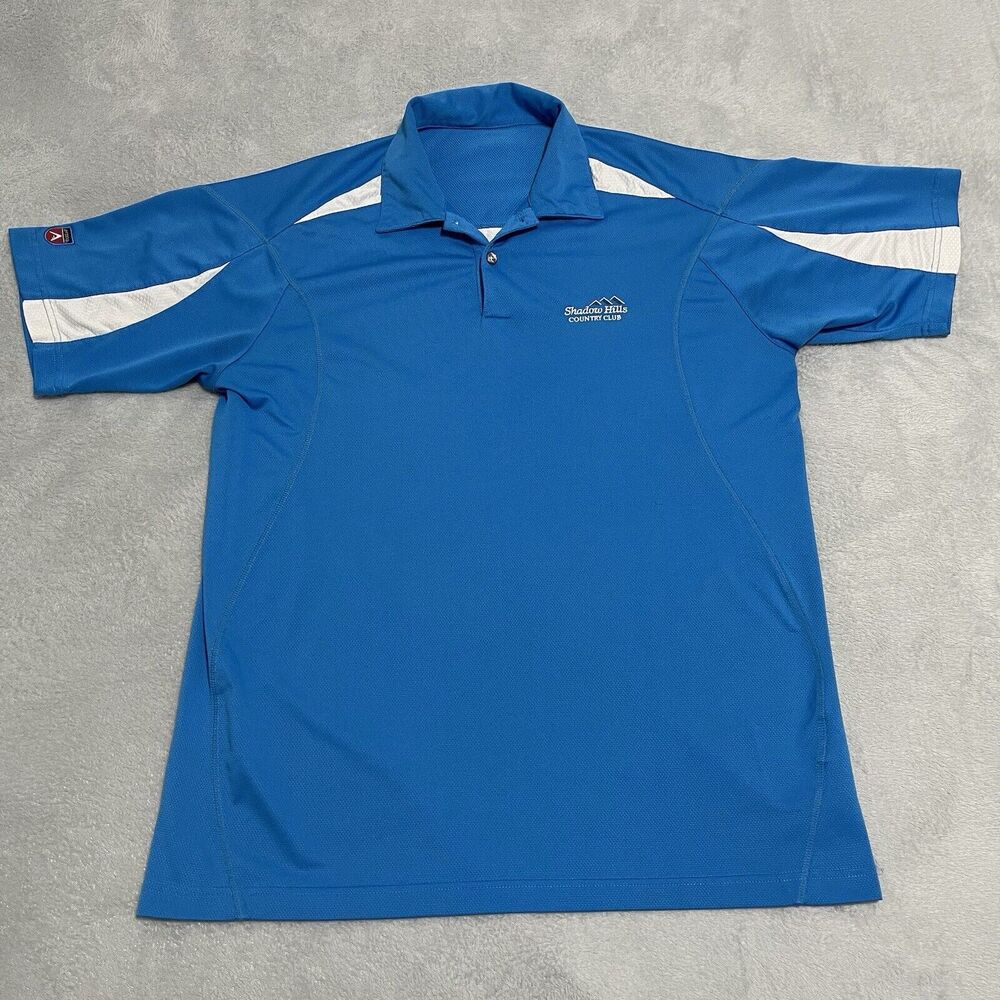Shadow Hills Country Club‎ Polo Shirt Mens Large Blue Golf Junction City Oregon